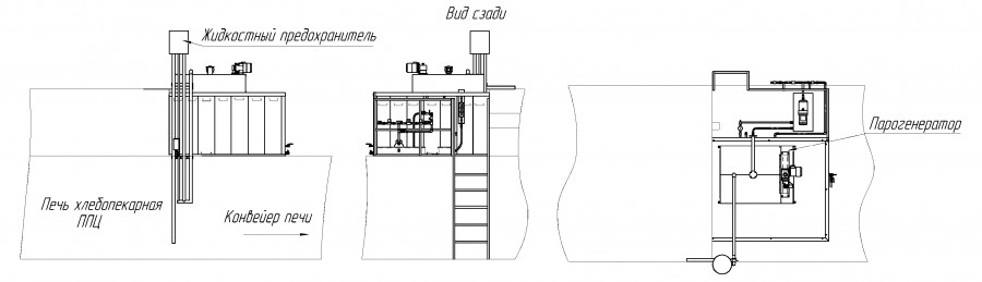 Установка парогенератора на печах ППЦ, ППП, Гостол, БН-50, ШМЗ