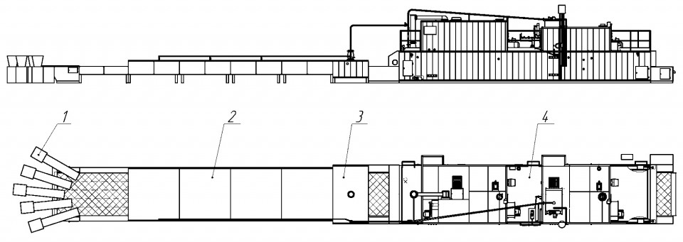 Автоматизированная линия производства сушки