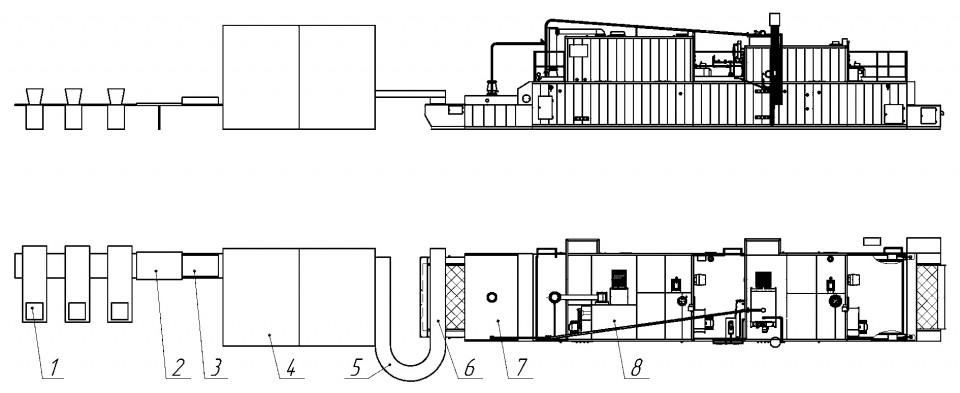 Автоматизированная линия производства сушки