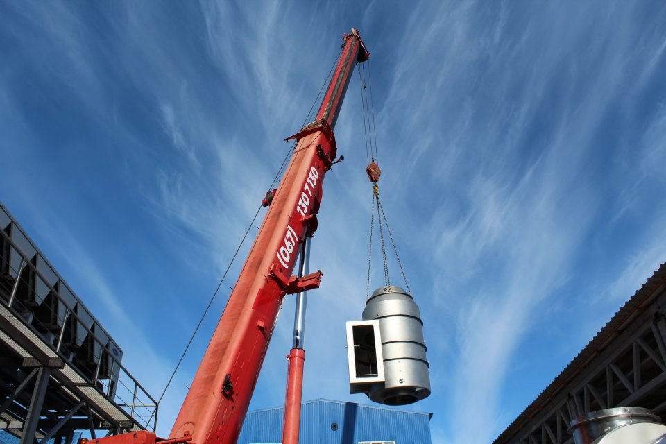 Монтаж сепаратора ВВУ, г.Хмельник