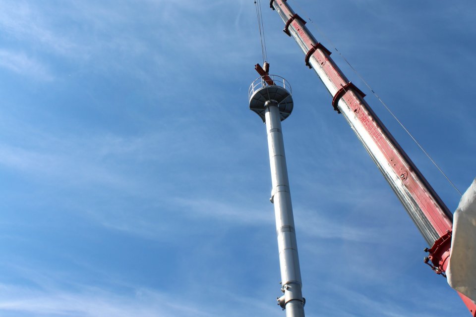 Монтаж малої колони ВВУ, м.Хмільник