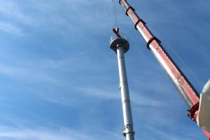 Монтаж малої колони ВВУ, м.Хмільник