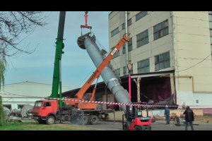 Монтаж вакуум-випарної установки KMZ MTVR-10 на ТДВ "Золотоніський маслоробний комбінат"