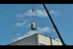 Монтаж сепаратора вакуум-випарної установки м.Золотоноша