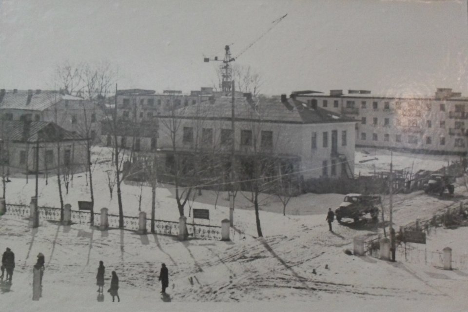 Будівництво житлового селища 1962 рік